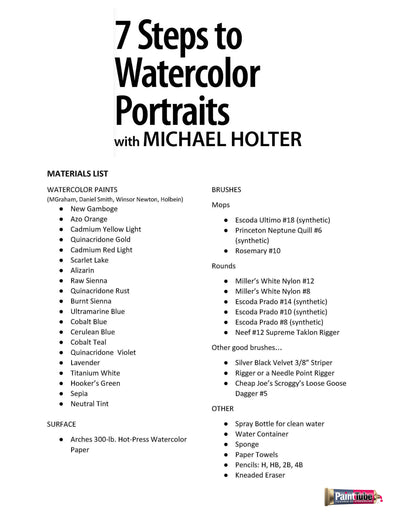 Michael Holter: 7 Steps to Watercolor Portraits