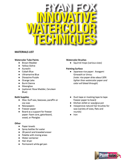 Ryan Fox: Innovative Watercolor Techniques