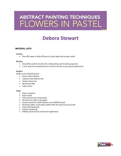 Debora Stewart: Abstract Painting Techniques - Flowers in Pastel