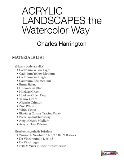 Charles Harrington: Acrylic Landscapes the Watercolor Way