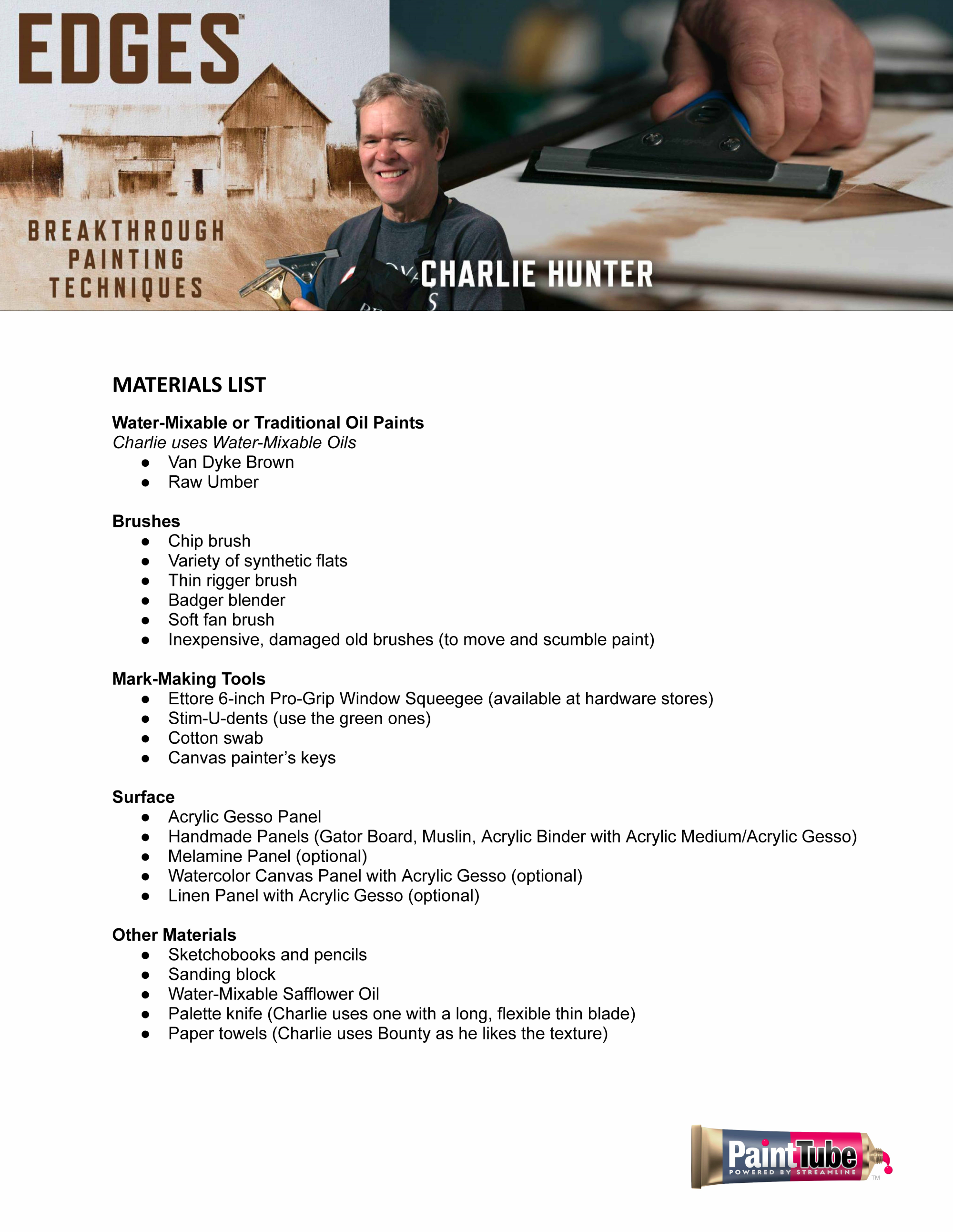 Charlie Hunter: EDGES - Breakthrough Painting Techniques