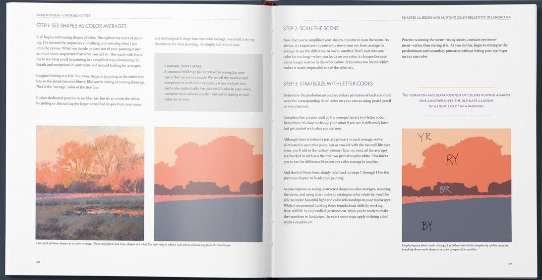 Kami Mendlik: COLOR RELATIVITY - Creating the Illusion of Light with Paint Softcover Book