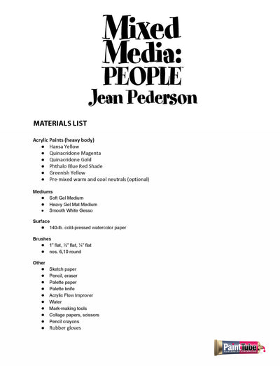 Jean Pederson: Mixed Media - People