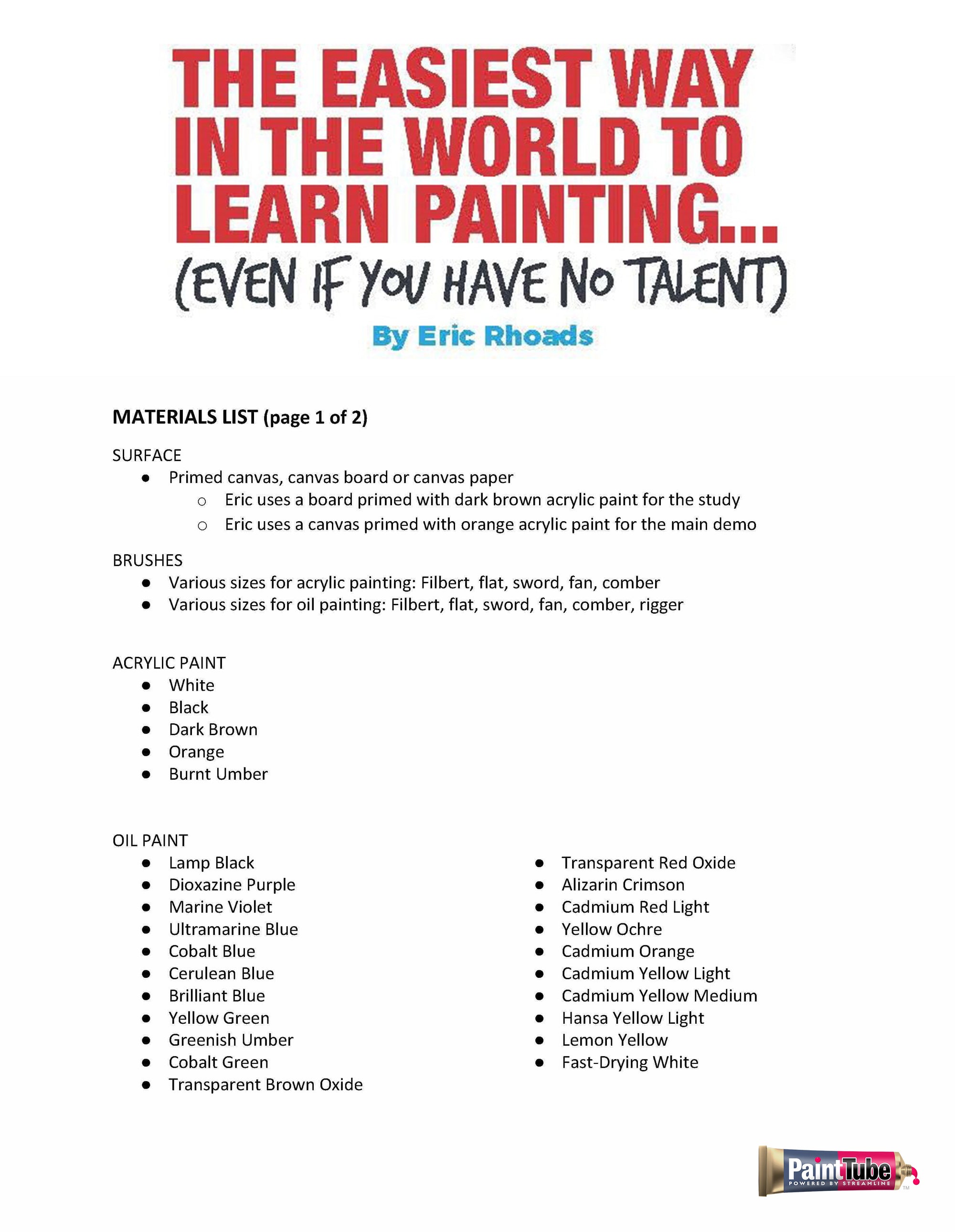 The Easiest Way in the World to Learn Painting (Even If You Have No Talent)
