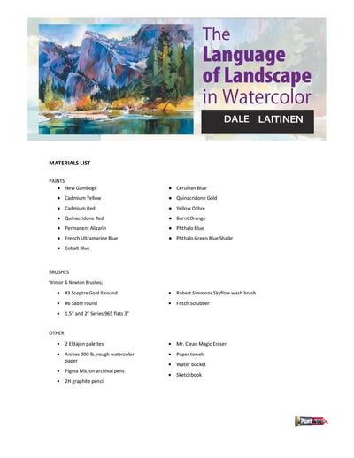 Dale Laitinen: The Language of Landscape in Watercolor