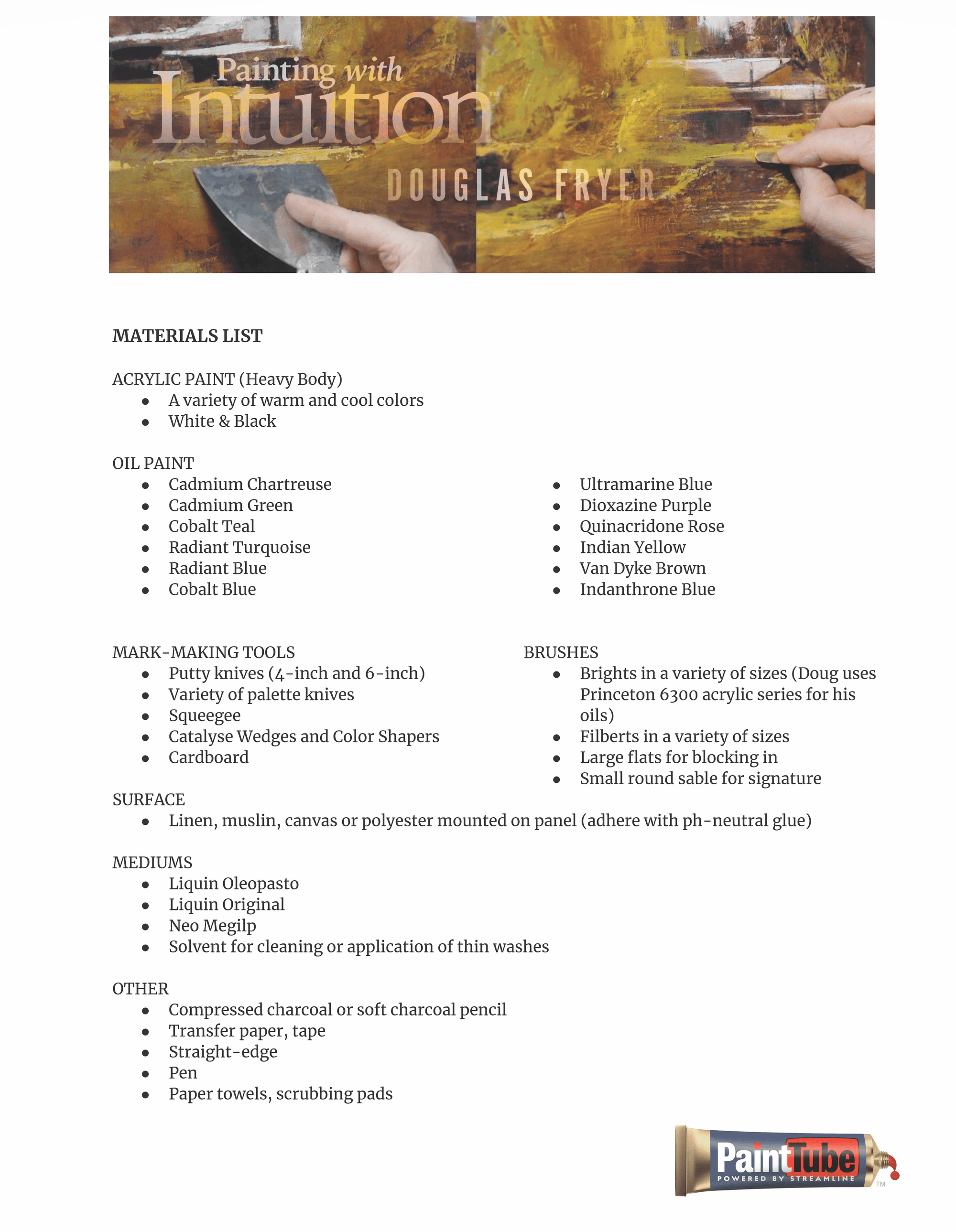 Douglas Fryer: Painting with Intuition