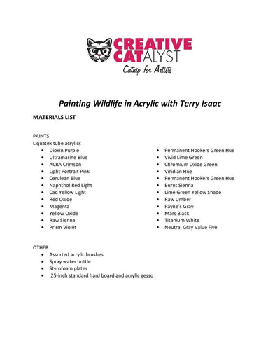 Terry Isaac: Painting Wildlife in Acrylic